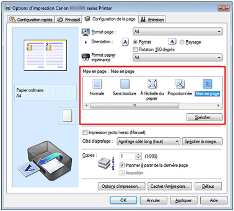 CANON PIXMA MG2255 - Impression mise en page - 2