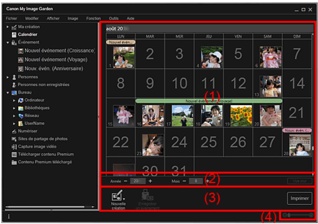 CANON PIXMA MG2255 - Vue calendrier - 1