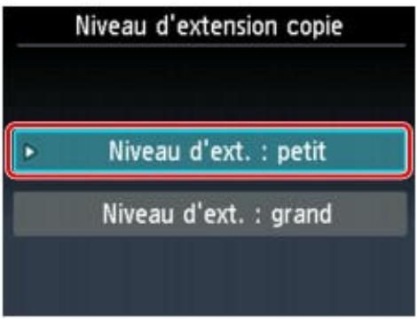 CANON PIXMA MG6250 - Modification des paramètres de la machine à partir de l'écran LCD - 5