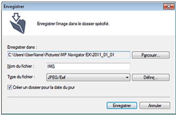 CANON PIXMA MG6250 - Boîte de dialogue enregistrer - 1