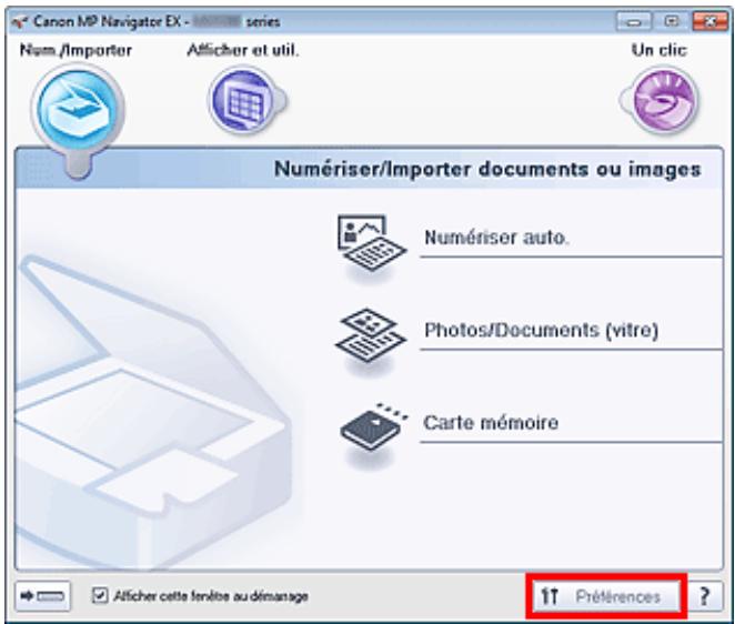 CANON PIXMA MG6250 - Sélection d'une réponse aux commandes à partir du panneau de contrôle à l'aide de MP navigator EX - 1