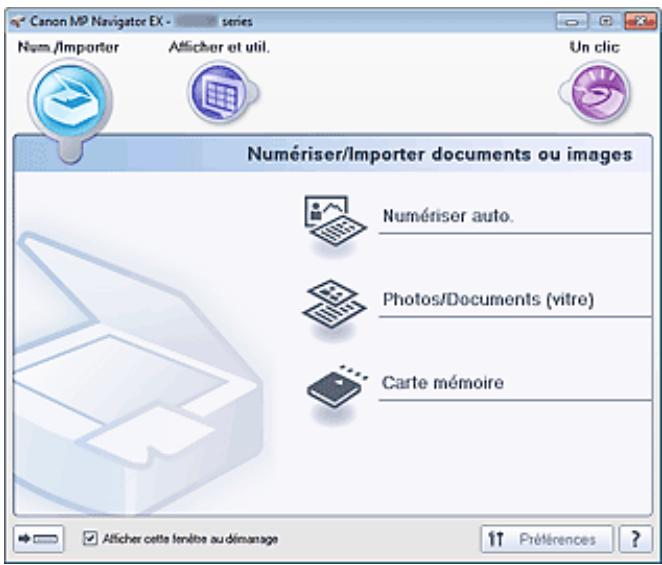 CANON PIXMA MG6250 - Écran du mode navigation - 1