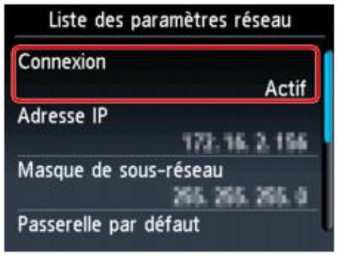 CANON PIXMA MG6250 - La machine est-elle connectée au routeur ? - 1