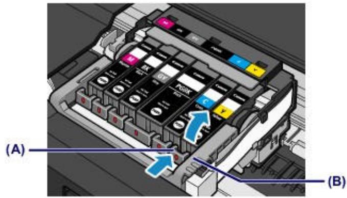CANON PIXMA MG6250 - Retirez la cartouche d'encre dont le voyant clignote rapidement. - 1