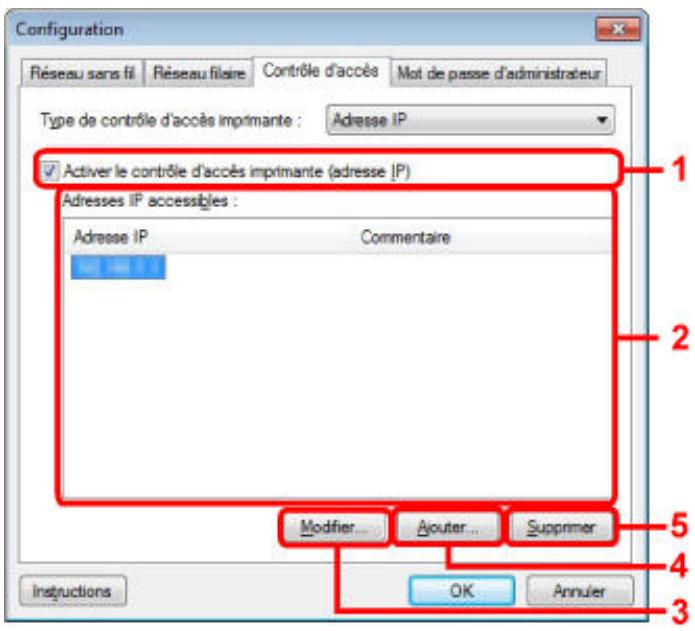 CANON PIXMA MG6250 - Si vous sélectionnez adresse IP - 1