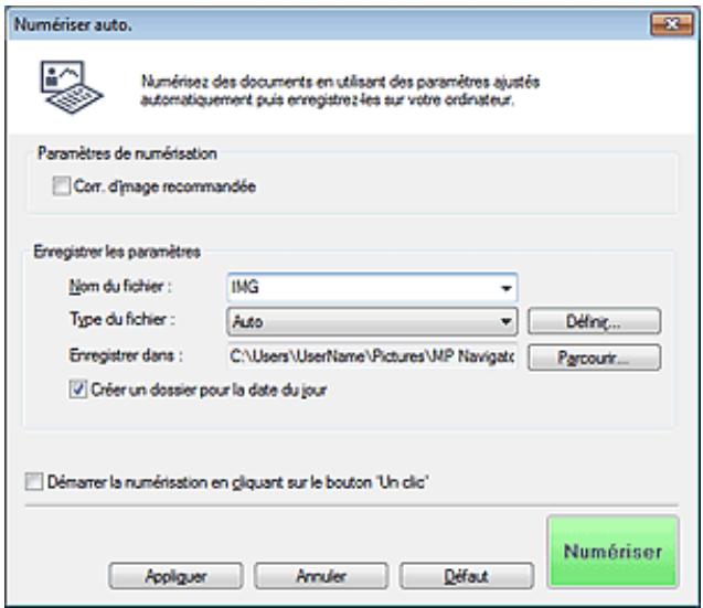 CANON PIXMA MG6250 - Boîte de dialogue numérisation automatique - 1