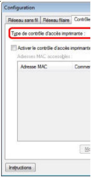CANON PIXMA MG6250 - Feuille de contrôle d'accès - 1