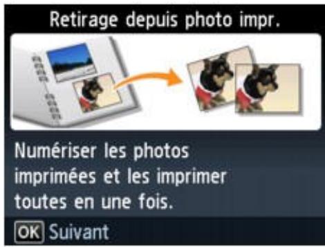 CANON PIXMA MG6250 - Copie photo sur l'écran accueil. - 1