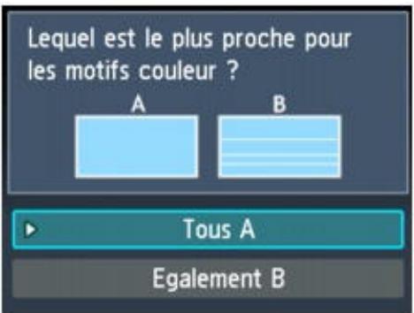 CANON PIXMA MG6250 - Examen du motif de vérification des buses - 2
