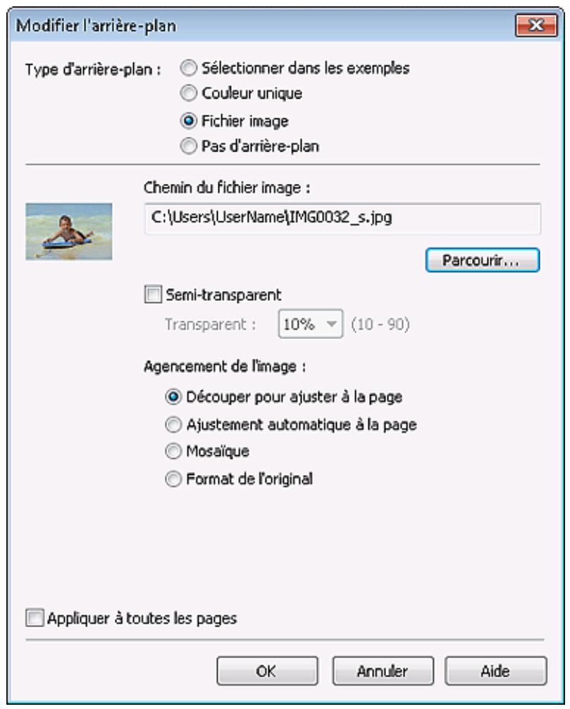 CANON PIXMA MG6250 - Si l'option fichier image est sélectionnée - 1