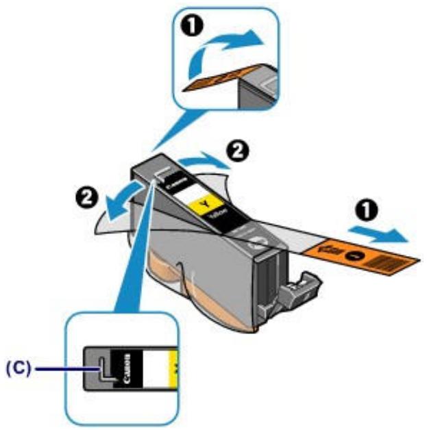 CANON PIXMA MG6250 - Préparez une nouvelle cartouche d'encre. - 1