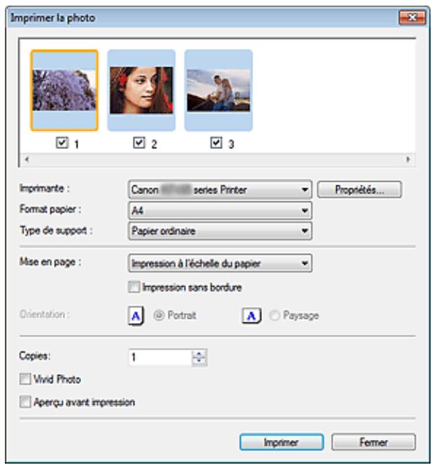 CANON PIXMA MG6250 - Lors d'une impression de photos à l'aide de easy-photoprint EX - 2