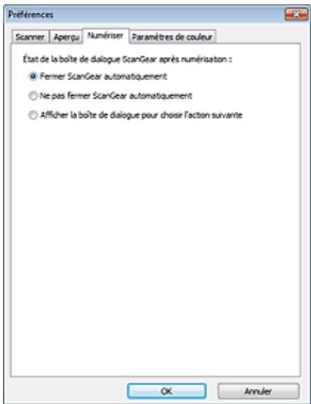 CANON PIXMA MG6250 - Onglet numériser - 1