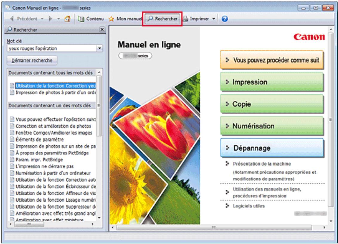 CANON PIXMA MG6250 - Utilisation de mots clés pour rechercher un document - 1