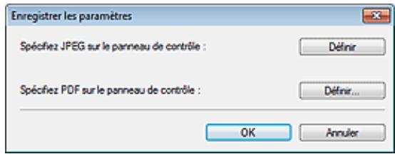 CANON PIXMA MG6250 - Enregistrer les paramètres - 1