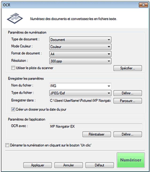 CANON PIXMA MG6250 - Boîte de dialogue OCR - 1