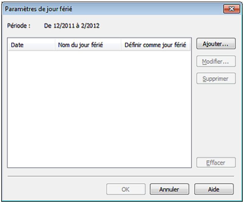 CANON PIXMA MG6250 - Définition des jours fériés - 1