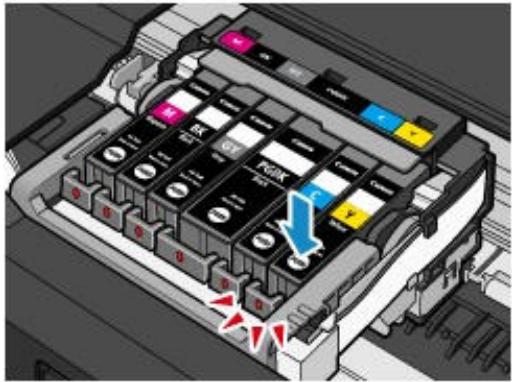 CANON PIXMA MG6250 - Placez la cartouche d'encre neuve. - 2