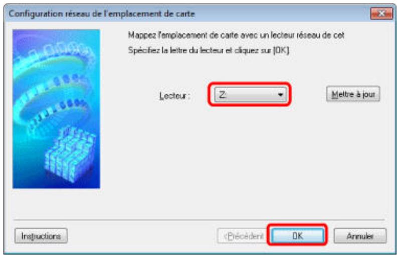 CANON PIXMA MG6250 - Montage de l'emplacement de carte en tant que lecteur réseau - 2