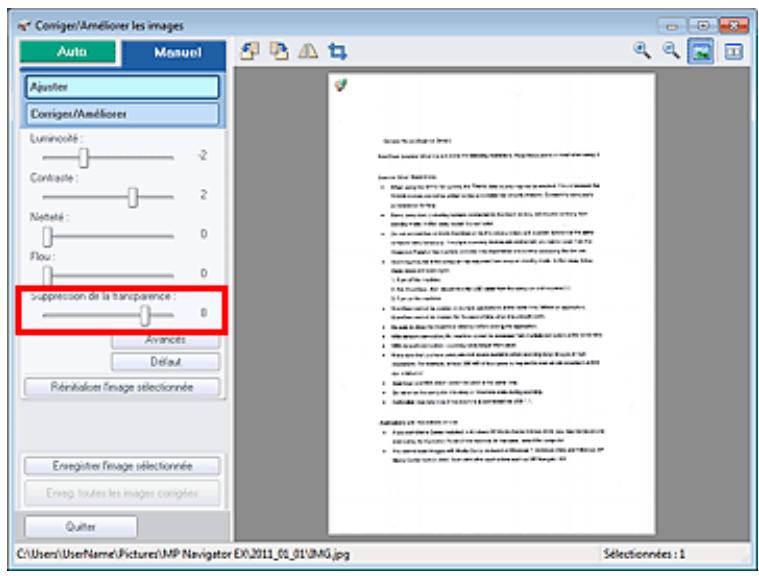CANON PIXMA MG6250 - Le texte d'un document texte numérique dans MP navigator EX est trop clair - 3