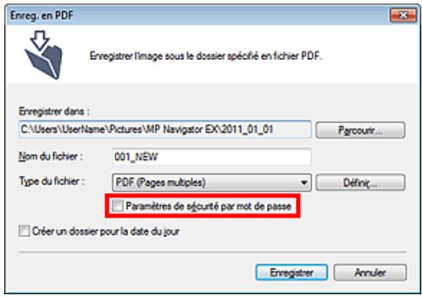 CANON PIXMA MG6250 - Configuration de mots de passe pour les fichiers existants - 1