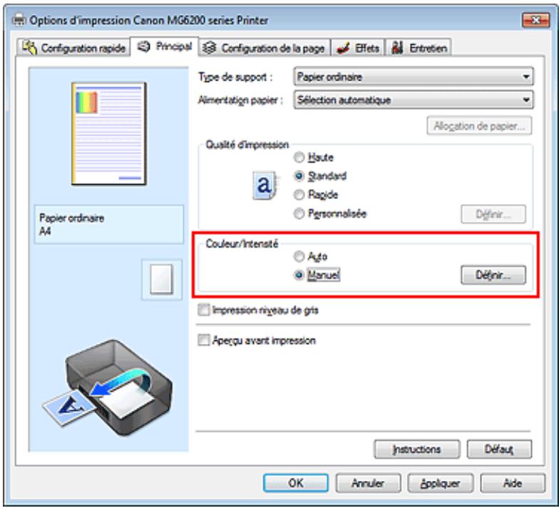 CANON PIXMA MG6250 - Réglage de l'équilibre des couleurs - 1