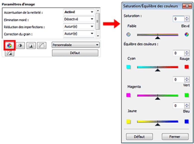 CANON PIXMA MG6250 - Ajustement de la saturation et de l'équilibre des couleurs - 1