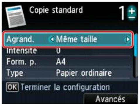 CANON PIXMA MG6250 - Réduction ou agrandissement d'une copie - 1