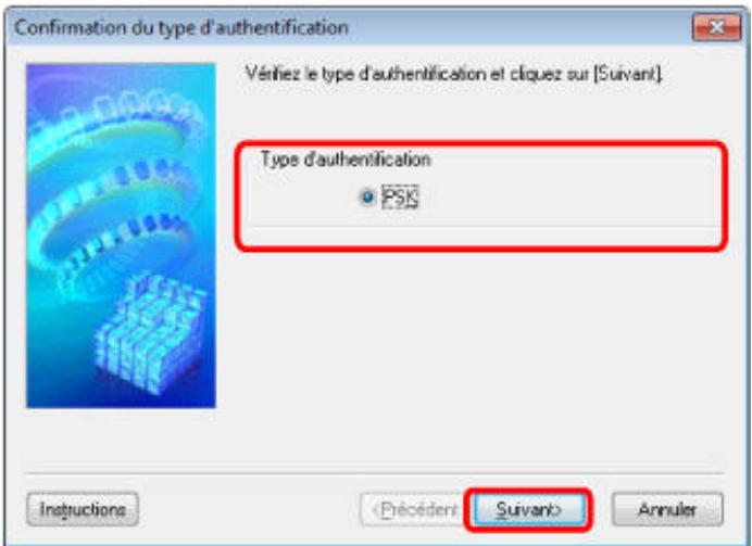 CANON PIXMA MG6250 - Modification des paramètres détaillés WPA ou WPA2 - 2