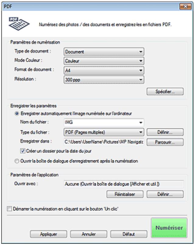 CANON PIXMA MG6250 - Boîte de dialogue PDF - 1
