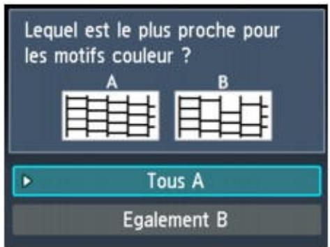 CANON PIXMA MG6250 - Examen du motif de vérification des buses - 1