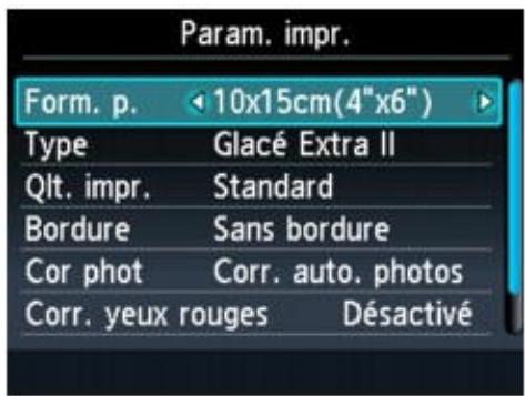 CANON PIXMA MG6250 - - Sous sélection impr. photo ou diaporama : - 1