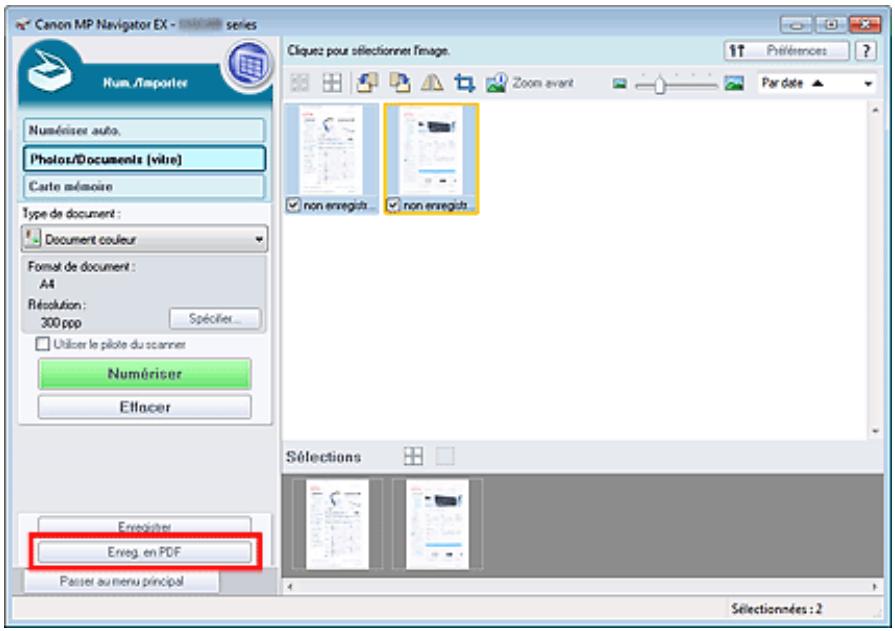 CANON PIXMA MG6250 - Enregistrement sous forme de fichiers PDF - 1