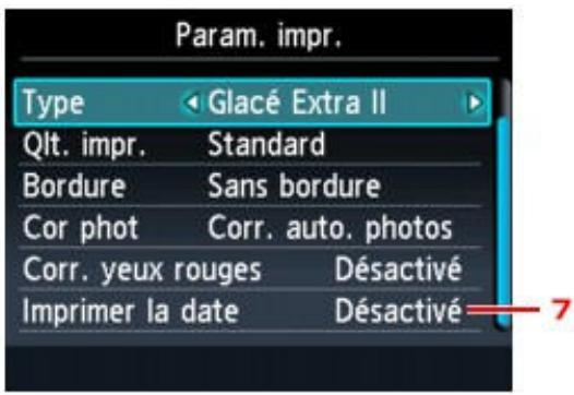 CANON PIXMA MG6250 - Éléments de paramètre - 2