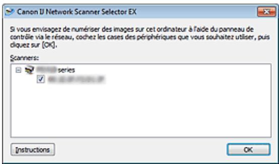 CANON PIXMA MG6250 - Écran paramètres numérisation à partir du panneau de contrôle - 1