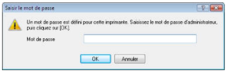 CANON PIXMA MG6250 - L'écran saisir le mot de passe s'affiche pendant la configuration - 1