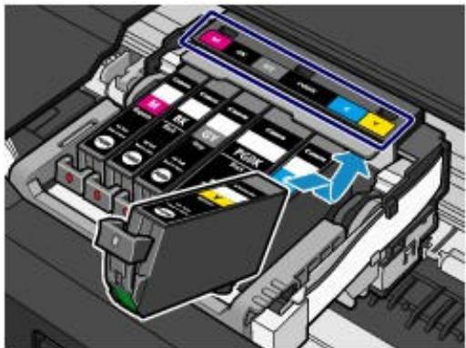 CANON PIXMA MG6250 - Placez la cartouche d'encre neuve. - 1