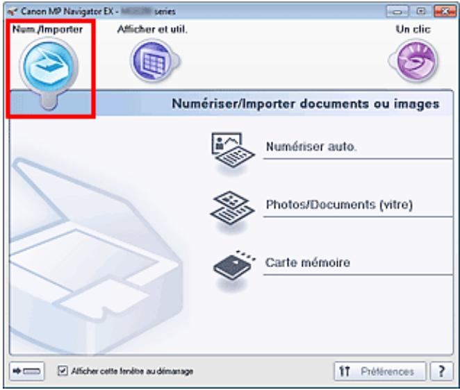 CANON PIXMA MG6250 - Onglet numériser/importer documents ou images - 1