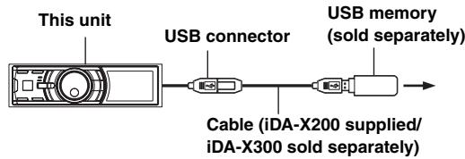 ALPINE IDA-X300 - Remove USB memory - 1
