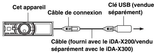 ALPINE IDA-X300 - Pour débrancher la clé USB - 1