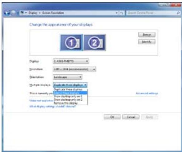 ASUS TYTAN CG8480-FR019S - To set up multiple displays: - 4