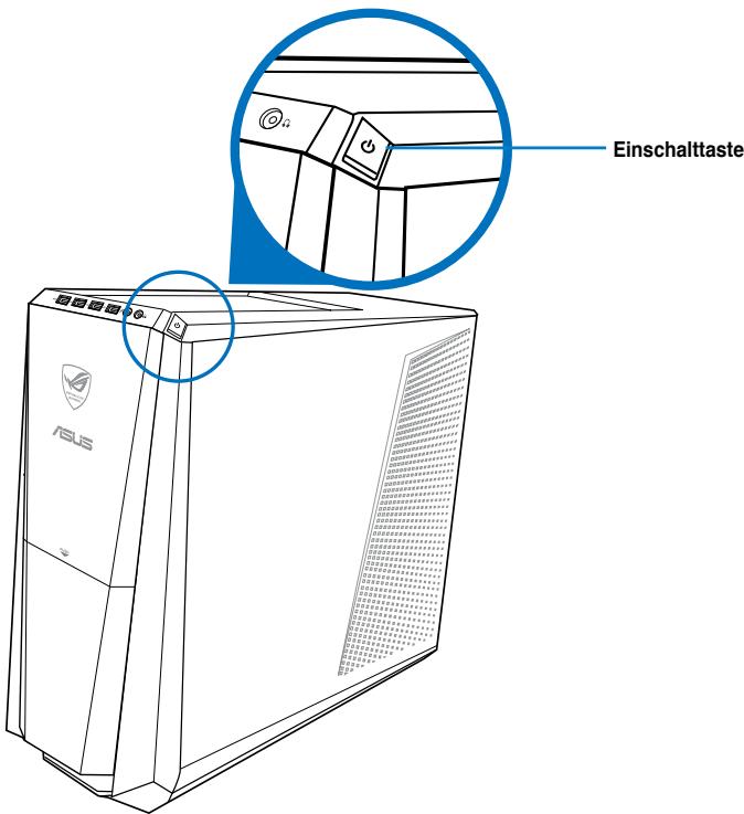 ASUS TYTAN CG8480-FR019S - So schalten Sie den Computer ein: - 1