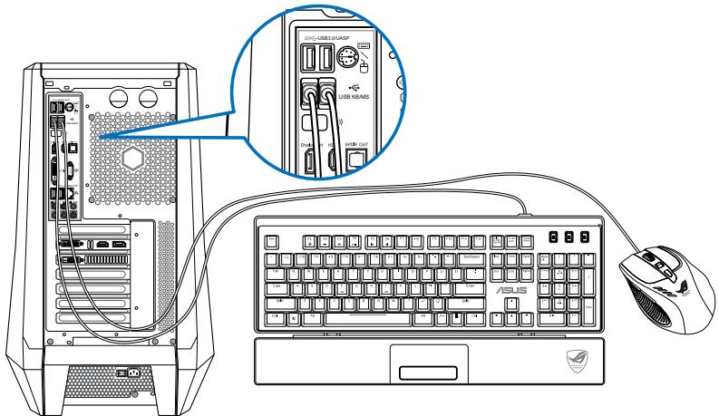 ASUS TYTAN CG8480-FR019S - Een USB-toetsbord en een USB-muis aansluten - 2