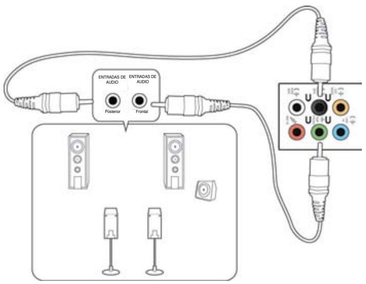 ASUS TYTAN CG8480-FR019S - Conexión de un sistema de altavoces de 4 canales - 1