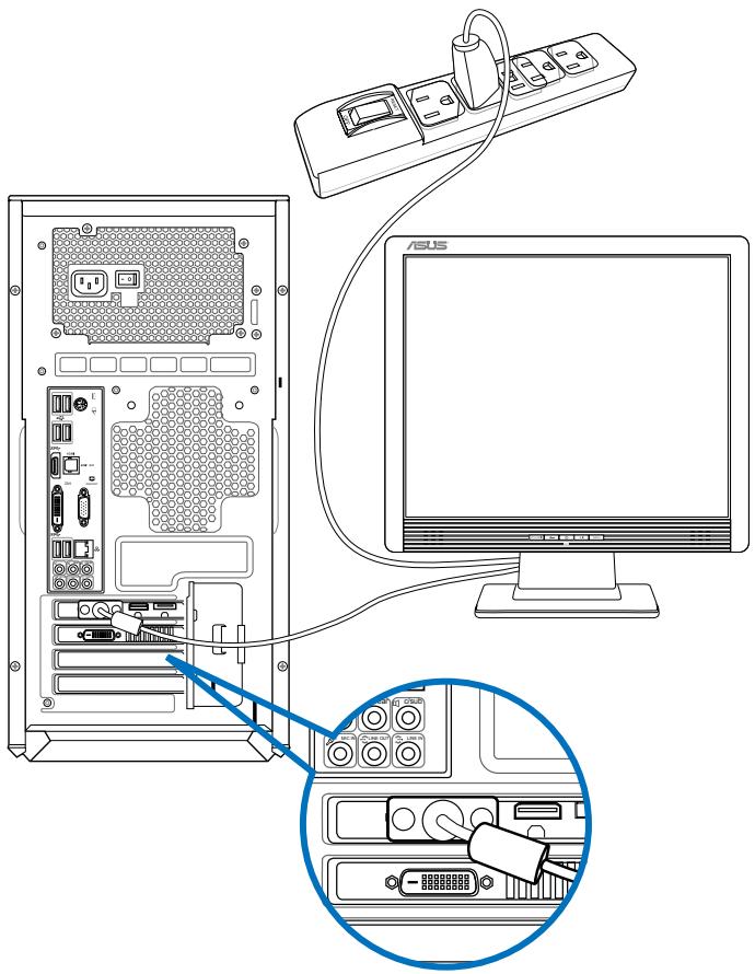 ASUS TYTAN CG8480-FR019S - Per collegare un monitor esterno mediante la schedra grafica ASUS: - 2