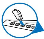 ASUS TYTAN CG8480-FR019S - Pour connecter un péripérisque de stockage USB : - 1