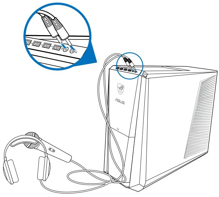 ASUS TYTAN CG8480-FR019S - Connessione di cuffie e microfono - 1