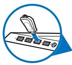 ASUS TYTAN CG8480-FR019S - Para ligar um dispositorio de armazenamento USB: - 1