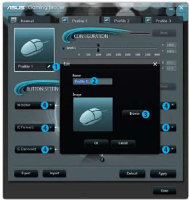 ASUS TYTAN CG8480-FR019S - Menu Profilo 1 - 1
