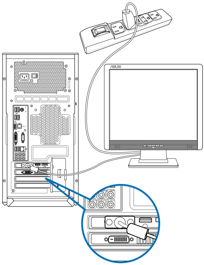 ASUS TYTAN CG8480-FR019S - Pour connecter un moniteur externe à la carte graphique ASUS : - 2